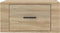 vidaXL - Nachtkastjes - 2 - st - wandgemonteerd - 50x36x25 - cm - sonoma - eikenkleur