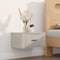 vidaXL - Nachtkastjes - 2 - st - wandgemonteerd - 50x36x25 - cm - betongrijs
