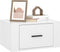 vidaXL - Nachtkastjes - 2 - st - wandgemonteerd - 50x36x25 - cm - hoogglans - wit