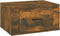 vidaXL - Nachtkastjes - 2 - st - wandgemonteerd - 50x36x25 - cm - gerookt - eikenkleur