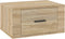 vidaXL - Nachtkastjes - 2 - st - wandgemonteerd - 50x36x25 - cm - sonoma - eikenkleur