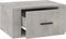 vidaXL - Nachtkastjes - 2 - st - wandgemonteerd - 50x36x25 - cm - betongrijs