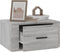 vidaXL - Nachtkastjes - 2 - st - wandgemonteerd - 50x36x25 - cm - grijs - sonoma - eiken