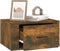vidaXL - Nachtkastjes - 2 - st - wandgemonteerd - 50x36x25 - cm - gerookt - eikenkleur