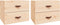 vidaXL - Nachtkastjes - 2 - st - wandgemonteerd - 50x36x40 - cm