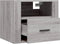 vidaXL - Nachtkastjes - 2 - st - wandgemonteerd - 50x36x40 - cm - grijs - sonoma - eiken