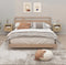 vidaXL - Nachtkastjes - 2 - st - wandgemonteerd - 50x36x40 - cm - sonoma - eikenkleur