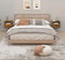 vidaXL - Nachtkastjes - 2 - st - wandgemonteerd - 50x36x40 - cm - gerookt - eikenkleur
