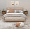 vidaXL - Nachtkastjes - 2 - st - wandgemonteerd - 50x36x40 - cm - bruin - eikenkleur