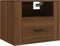 vidaXL - Nachtkastjes - 2 - st - wandgemonteerd - 50x36x40 - cm - bruin - eikenkleur