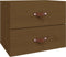 vidaXL - Nachtkastjes - 2 - st - wandgemonteerd - 50x36x40 - cm - honingbruin