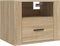 vidaXL - Nachtkastjes - 2 - st - wandgemonteerd - 50x36x40 - cm - sonoma - eikenkleur