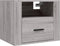 vidaXL - Nachtkastjes - 2 - st - wandgemonteerd - 50x36x40 - cm - grijs - sonoma - eiken