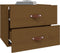 vidaXL - Nachtkastjes - 2 - st - wandgemonteerd - 50x36x40 - cm - honingbruin