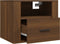 vidaXL - Nachtkastjes - 2 - st - wandgemonteerd - 50x36x40 - cm - bruin - eikenkleur