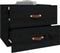 vidaXL - Nachtkastjes - 2 - st - wandgemonteerd - 50x36x40 - cm - zwart