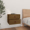 vidaXL - Nachtkastjes - 2 - st - wandgemonteerd - 50x36x40 - cm - honingbruin