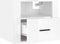 vidaXL - Nachtkastjes - 2 - st - wandgemonteerd - 50x36x40 - cm - hoogglans - wit