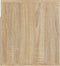 vidaXL - Nachtkastjes - 2 - st - wandgemonteerd - 50x36x40 - cm - sonoma - eikenkleur