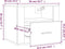 vidaXL - Nachtkastjes - 2 - st - wandgemonteerd - 50x36x40 - cm - wit
