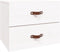 vidaXL - Nachtkastjes - 2 - st - wandgemonteerd - 50x36x40 - cm - wit