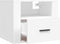 vidaXL - Nachtkastjes - 2 - st - wandgemonteerd - 50x36x40 - cm - wit