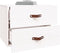 vidaXL - Nachtkastjes - 2 - st - wandgemonteerd - 50x36x40 - cm - wit