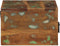 vidaXL - Nachtkastjes - 2 - st - wandgemonteerd - massief - gerecycled - hout