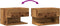 vidaXL - Nachtkastjes - 2 - st - wandgemonteerd - oud - houtkleurig