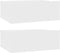vidaXL - Nachtkastjes - 2 - st - zwevend - 40x30x15 - cm - bewerkt - hout - wit