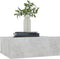 vidaXL - Nachtkastjes - 2 - st - zwevend - 40x30x15 - cm - bewerkt - hout - betongrijs