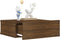 vidaXL - Nachtkastjes - 2 - st - zwevend - 40x30x15 - cm - bewerkt - hout - bruineiken