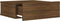 vidaXL - Nachtkastjes - 2 - st - zwevend - 40x30x15 - cm - bewerkt - hout - bruineiken