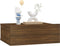 vidaXL - Nachtkastjes - 2 - st - zwevend - 40x30x15 - cm - bewerkt - hout - bruineiken