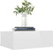 vidaXL - Nachtkastjes - 2 - st - zwevend - 40x30x15cm - bewerkt - hout - hoogglans - wit