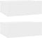 vidaXL - Nachtkastjes - 2 - st - zwevend - 40x30x15cm - bewerkt - hout - hoogglans - wit