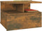 vidaXL - Nachtkastjes - 2 - st - zwevend - 40x31x27 - cm - hout - gerookt - eikenkleurig