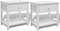 vidaXL - Nachtkastjes - 2 - stuks - hout - wit