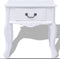 vidaXL - Nachtkastjes - 2 - stuks - MDF - wit