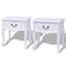 vidaXL - Nachtkastjes - 2 - stuks - MDF - wit
