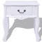 vidaXL - Nachtkastjes - 2 - stuks - MDF - wit