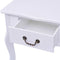 vidaXL - Nachtkastjes - 2 - stuks - MDF - wit