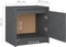 vidaXL - Nachtkastjes - 2st - 40x30,5x40 - cm - massief - grenenhout - grijs