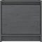 vidaXL - Nachtkastjes - 2st - 40x30,5x40 - cm - massief - grenenhout - grijs