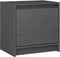 vidaXL - Nachtkastjes - 2st - 40x30,5x40 - cm - massief - grenenhout - grijs