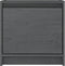 vidaXL - Nachtkastjes - 2st - 40x30,5x40 - cm - massief - grenenhout - grijs
