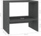 vidaXL - Nachtkastjes - 2st - 40x30,5x40 - cm - massief - grenenhout - grijs
