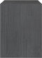 vidaXL - Nachtkastjes - 2st - 40x30,5x40 - cm - massief - grenenhout - grijs