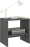 vidaXL - Nachtkastjes - 2st - 40x30,5x40 - cm - massief - grenenhout - grijs