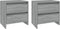 vidaXL - Nachtkastjes - 2st - 45x34,5x44,5cm - bewerkt - hout - grijs - sonoma - eiken
